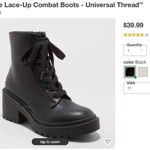 Women's Lace Up Combat Boots